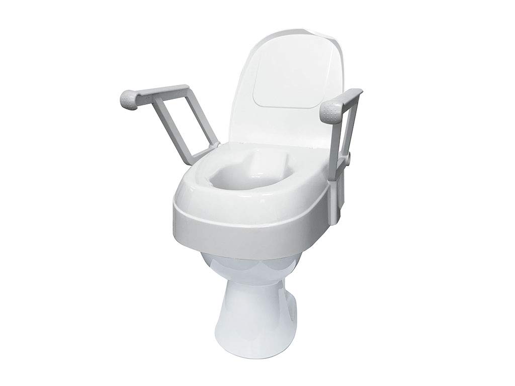 Raised toilet seat TSE 120 Plus (With innovative mounting from above) | White Colour