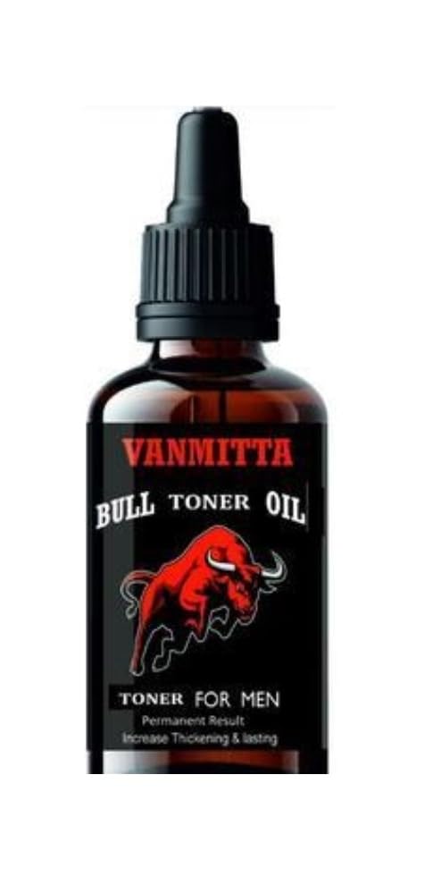 VANMITTA Bull Men Massage TONER oil for men, 100% natural & effective oil for men,(30ml).