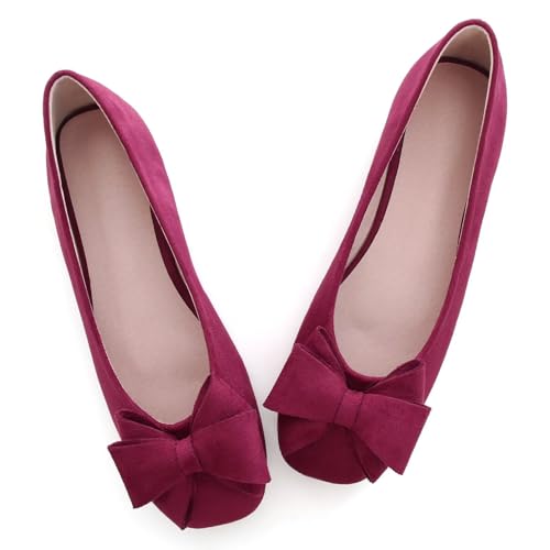 Image of Dear Time Women's Flats Shoes Bowknot Dressy Ballets Loafers Wedding Business Casual Walking Shoes