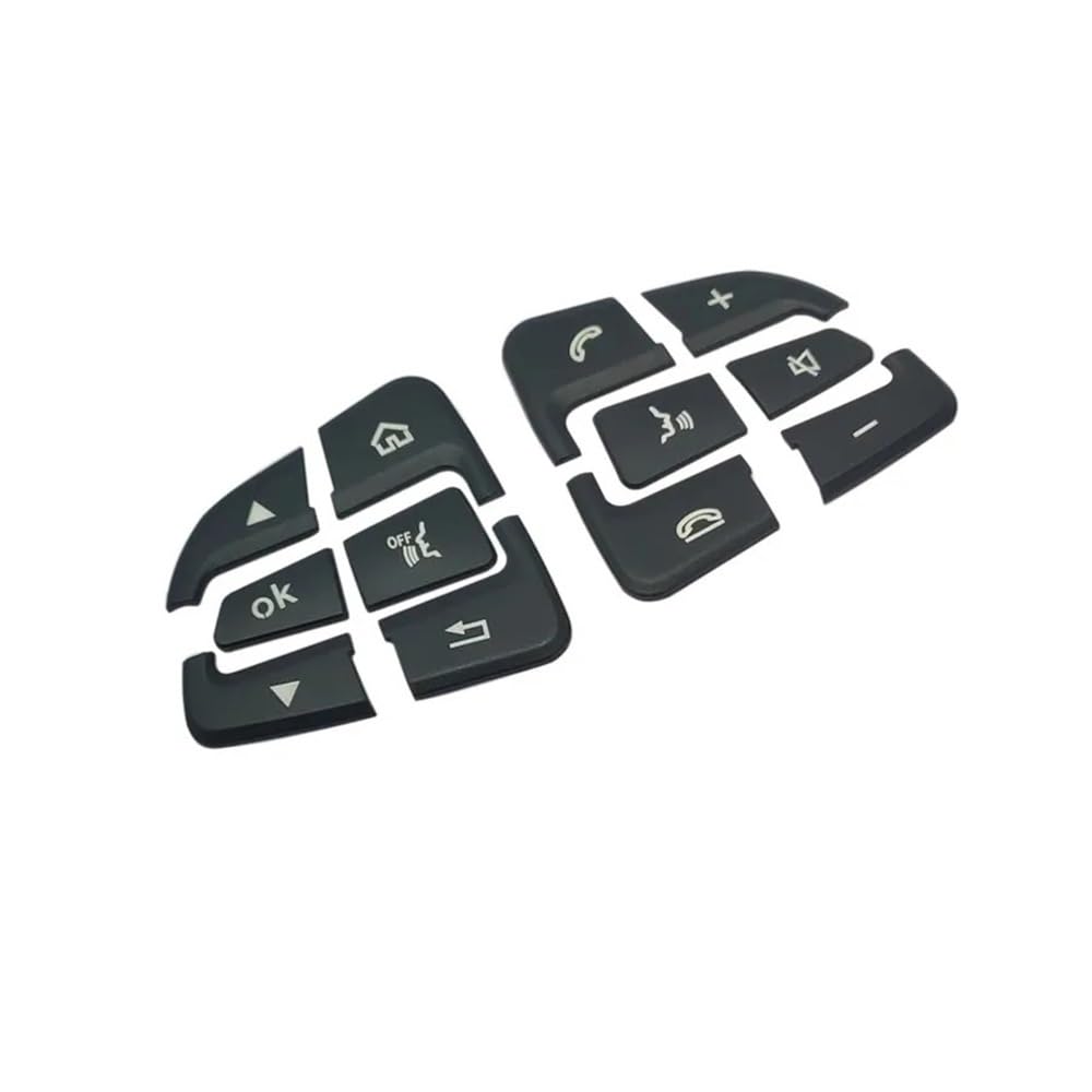 Steering Wheel Button Trim Car Steering Wheel Button Covers Trim Stickers for Benz for GLC X253 C Class W205 for CLA for GLA A X156 C117 W176