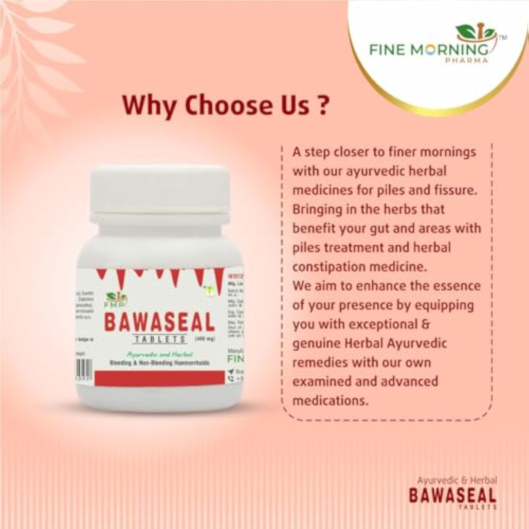 Fine Morning Pharma Ayurvedic Bawaseal Tablets