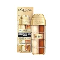 LOral Paris Age Defying Serum Le Duo, Collagen Peptide Booster and Vitamins B3 & C*, Instant Firmness & Radiance, Clinically proven reverse appearance of up to 5 years of wrinkles*, 30ml