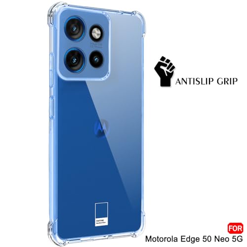 Image of TheGiftKart Crystal Clear Back Cover Case for Motorola Moto Edge 50 Neo 5G | Shockproof Soft TPU Case | Cushioned Edges for Ultimate Protection Back Cover Case (TPU, Transparent)