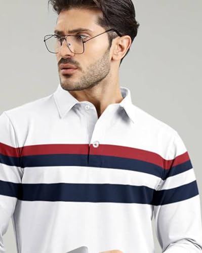 Image of AUSK Men Polo T-Shirt || Full Sleeves Polo T Shirts for Men || Mens T-Shirts