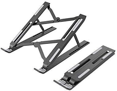 WOCOYOZJ Laptop Stand Portable Laptop Stand Base Notebook Stand Stand Foldable Laptop Stand Tablet Stand Accessories Color Black