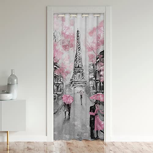 Homewish Rideau de Porte de Paris,France Tour Eiffel Rideau D'Occultation,Paris Thème Cerisier...