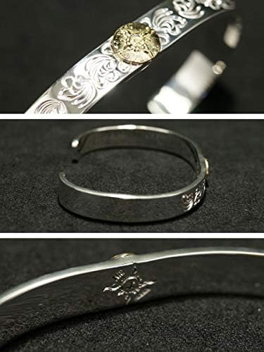 Amazon | [ファーストアローズ] K18付き唐草彫り バングル FIRST