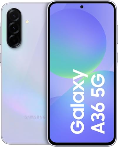 Image of Samsung Galaxy A36 5G 2025 | 256GB, Dual SIM | 6.7 inch 120Hz AMOLED, IP67 Water Resistant, Android 15 | International Model Factory Unlocked for T-Mobile & Global | 25W Fast Charger Bundle (Lavender)