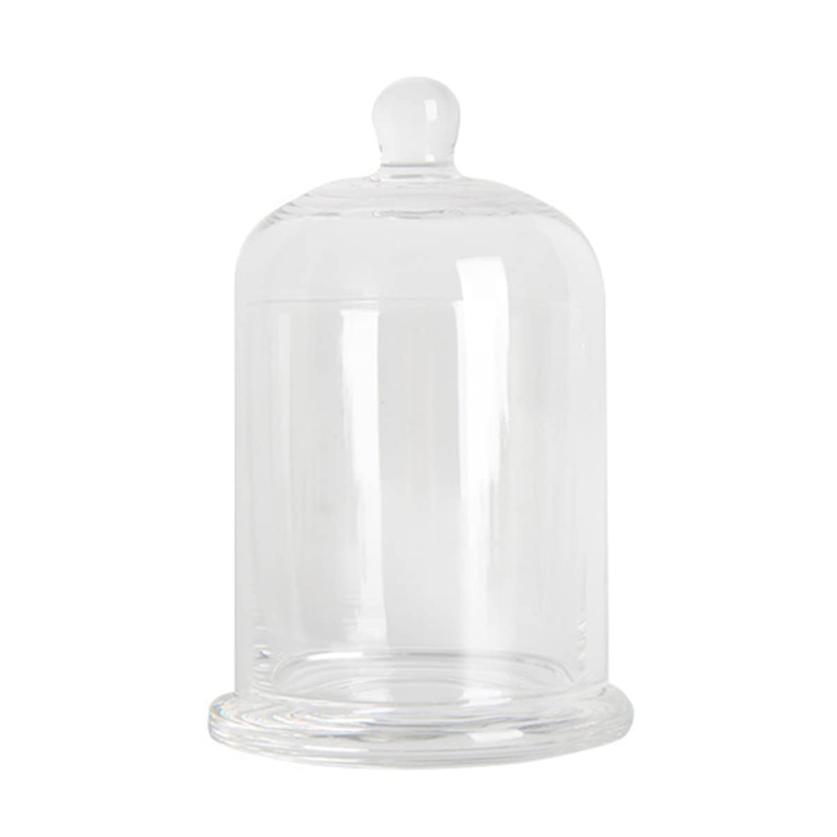 Cloche en verre pour bougie évitant la poussière et le vent