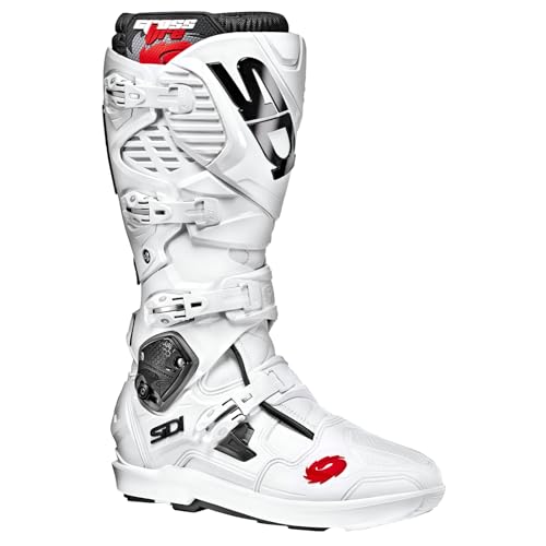 SIDI Men's Motorcycle Boots, White, 44 EU