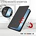 IVY Butterfly Embossed PU Leather Case for Honor 600 Lite RFID Blocking Flip Wallet Cover, Kickstand & Magnetic Closure & Wireless Charging Compatible - Black