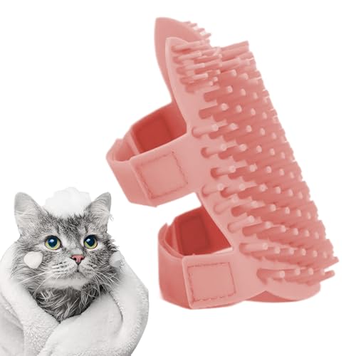 Rascador de pared para gatos, peine de masaje de esquina para gatos con hierba gatera, necesidad de aseo de mascotas de silicona para entrenamiento de gatitos, apartamento, 13 x 5 x 0.55 pulgadas