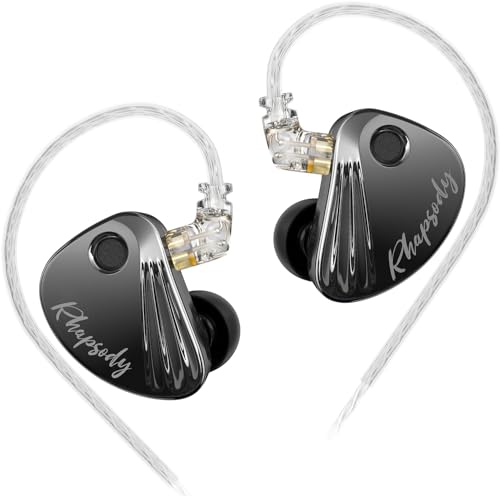 Image of CCA Rhapsody in Ear Monitors Headphones, 2DD+4BA Hybrid Driver HiFi IEMs Earphones with 4 Tuning Switches HiFi Bass Noise Isolation Wired Earbuds in-Ears for Singer Musician Audio Engineer Audiophile