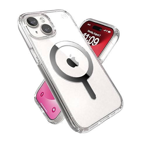 Compatible avec iPhone 14 et 13 coque transparente MagSafe pour smartphone Apple