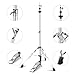 Seteol Hi Hat Stand + Boom Cymbal Stand Set, Dual Braced 3-Leg Adjustable Hi-Hat Cymbal Stand with Smooth Pedal, Adjustable Boom Cymbal Stand for Drum Hardware for Mounting Crash, Ride, Splash Cymbal