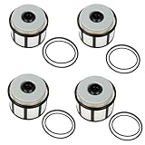 OE Spec FD4596 Fuel Filter Fits for Ford F & E Series 7.3L Powerstroke Diesel, 4 pack