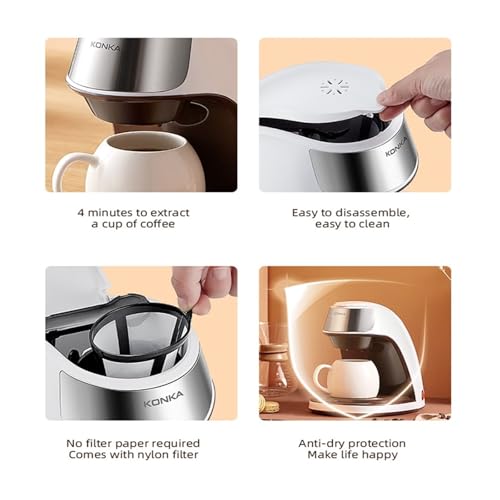 Cafetera portátil automática de goteo 100 mL miniatura 3