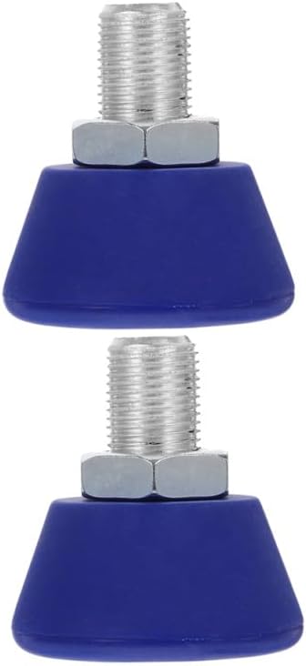 Toddmomy Roller Skate Toe Stoppers 2 Pack Rubber Brake Pads with Stainless Steel Bolt for Quad Skates Blue 2.08X1.92X1.92In for Inline and Roller Skating Safety