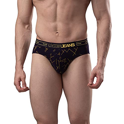 Image of Underjeans Men Cotton Blend Brief - Pack of 2