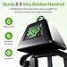2 Pack 3 Step Handrails for Outdoor Steps, Wrought Iron Stair Railing Fits 2 or 3 Steps, Metal Hand Railing with Installation Kit, Staircase Handrails for Concrete, Porch, Deck, Exterior Steps, Black