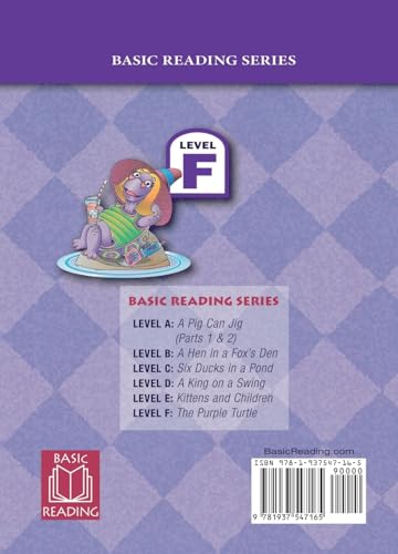 Basic Reading Series, Level F Reader, The Purple Turtle: Classic Phonics Program for Beginning Readers, ages 5-8, illus., 254 pages (Basic Reading ... Program for Beginning Readers, ages 5-8) - Image 2