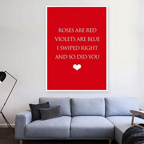 The Art Bundle Love Quotes Extra Large Big Jumbo Poster with Vinyl Wall Sticker (3m Vinyl - 24 x 36 inches)