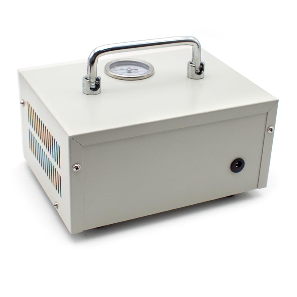 Toplionace Ölfreie Mini Membran Vakuumpumpe, Elektrische Kleine Labor Saugfilter Pumpe -80kpa 10L/min Probenahmepumpe 6mm Schnittstelle
