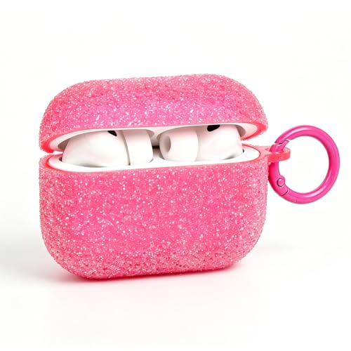 Coque de protection AirPods Pro antichoc étincelante avec anneau de support