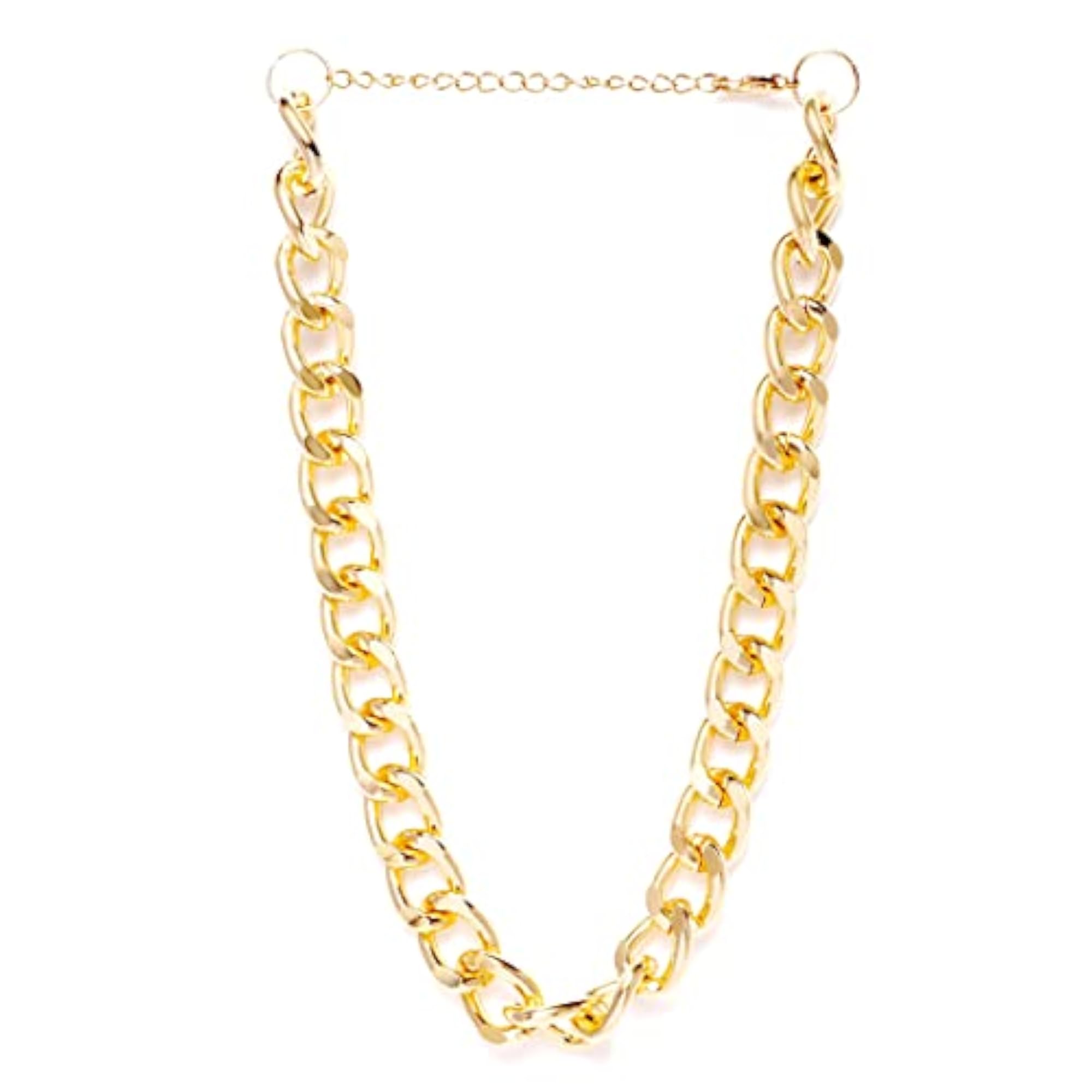 Gold & Silver Layered Necklace Set - 2 Pcs