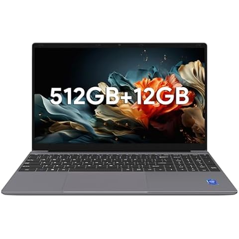ApoloSign 12GB RAM, 512GB SSD Laptop, Expandable 1TB, with Intel N5095 High-Speed Performance Laptop Computer, Dual-Band WiFi, 178° Open Angle, Dual Speakers, and 15.6" Full HD Display Cover