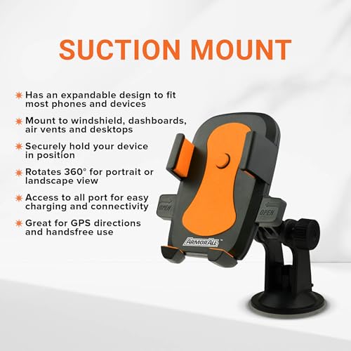 Armor All 3-in-1 Car Phone Mount (Vent, Dashboard & Windshield) - image 8