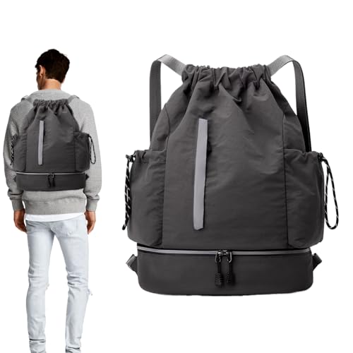 Sac de sport avec cordon ultra léger et robuste grand volume pour équipements collectifs