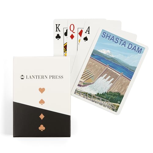 Lantern Press Shasta Dam California 52 naipes poker