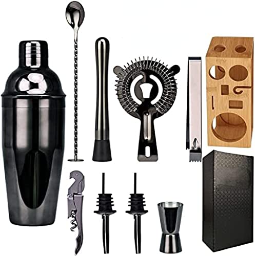 Set de Bartender Kit Gold Bartender con Soporte de Bambú miniatura 1