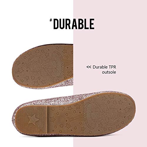 Dream Pairs D195-3A9PP12-H67KI-02PFTP Girls Ballerina Dress Shoes Mary Jane Flats,Size 12 Little Kid,Pink,Angie-2 thumb #6