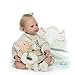 DERUKK-TY Ręcznie robione lalki reborn 52 cm Reborn Baby, blisko prawdziwej skóry, realistyczne, realistyczne, miękkie silikonowe lalki do ciała, zabawka towarzysząca