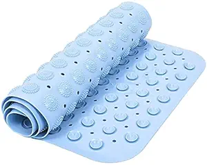 RECTITUDE Bath Mat with Anti Slip Suction Cup for Bathtub and Shower Bathroom Non-Slippery PVC Rubber (Midium-68.5X35.5 CM)