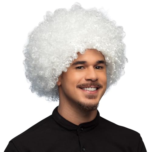 Boland - Peruca encaracolada para adultos, penteado curto de cabelo sintético, peruca para carnaval, halloween e JGA, acessórios para disfarces