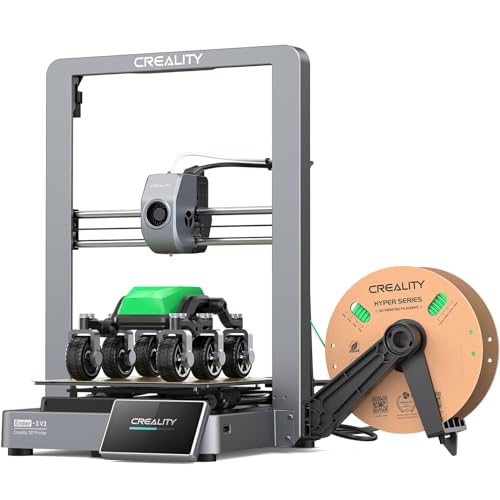 Creality Ender 3 V3 3D Drucker, 600 mm/s hohe Geschwindigkeit mit dem gesamten Metallbau, Neuer CoreXZ mit Dual Gear Direct Extruder, 60W 300 ℃ Hotend, Auto Leveling DIY 3D Drucker, 220×220×250mm