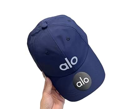 alo ブラック ベースボールキャップ Amazon | [CAISHUANGER] Alo スポーツキャップ, ロゴ刺繍入り
