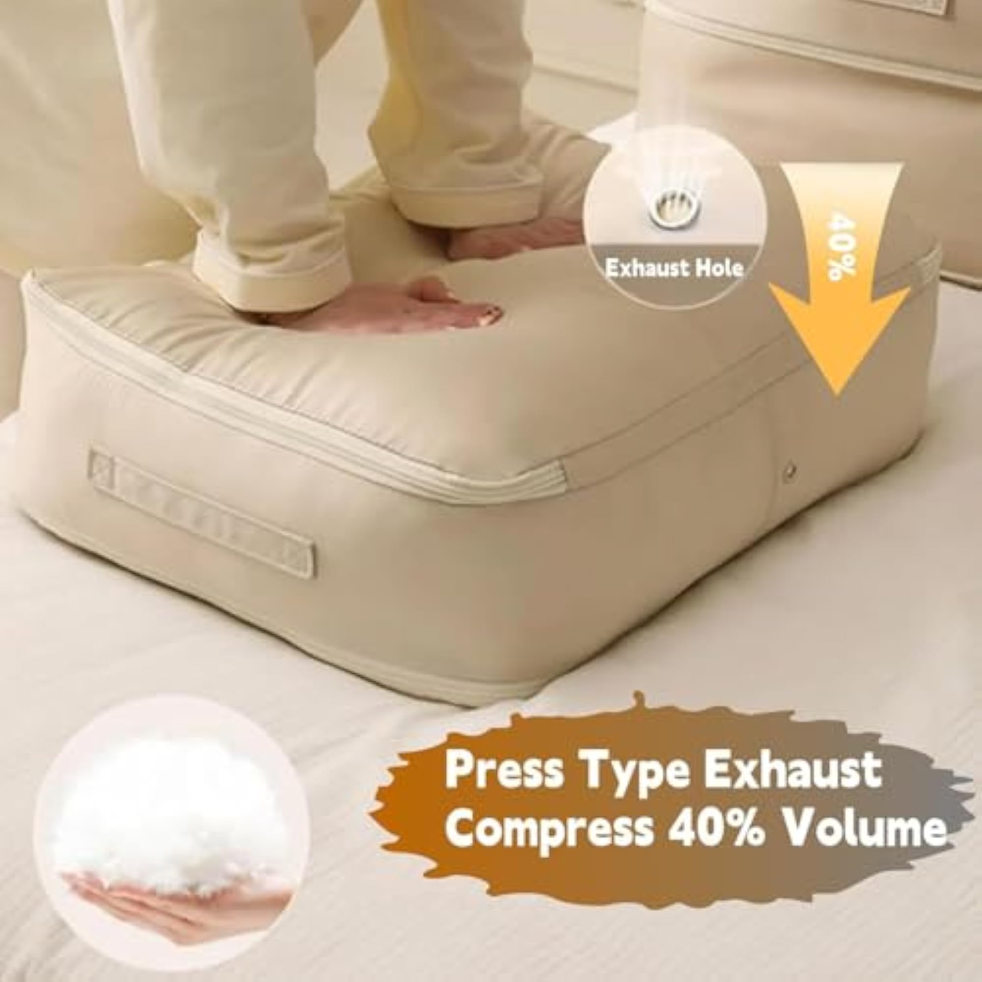 Space Saving Self Compression Organizer for Clothes