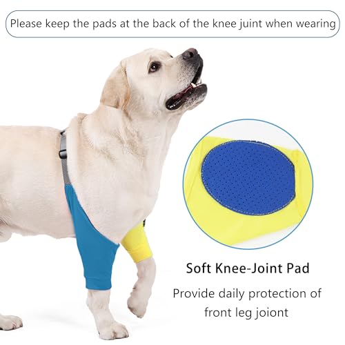 Protetor de cotovelo de cachorro para calos, mangas de recuperação de cães para pernas dianteiras, c