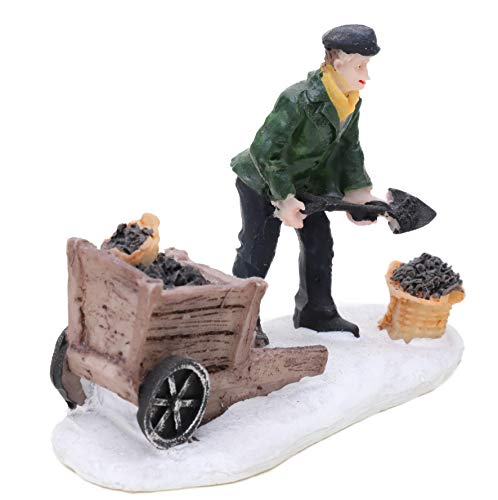 Toyland® Mini Resin Christmas Collectible Ornament - Village Scene Accessories - Xmas Figures (Coal Worker 3.5 x 2.5 Inch) - Image 4