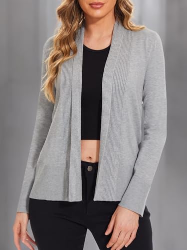 Image of Open Front Cardigan Sweaters for Women Short Knit Cardigan Jackets