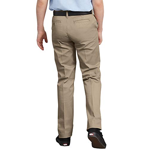 Dickies Khaki Big Boys' Flex Waist Slim Stretch Pant, Desert Sand, 18 #TOP1