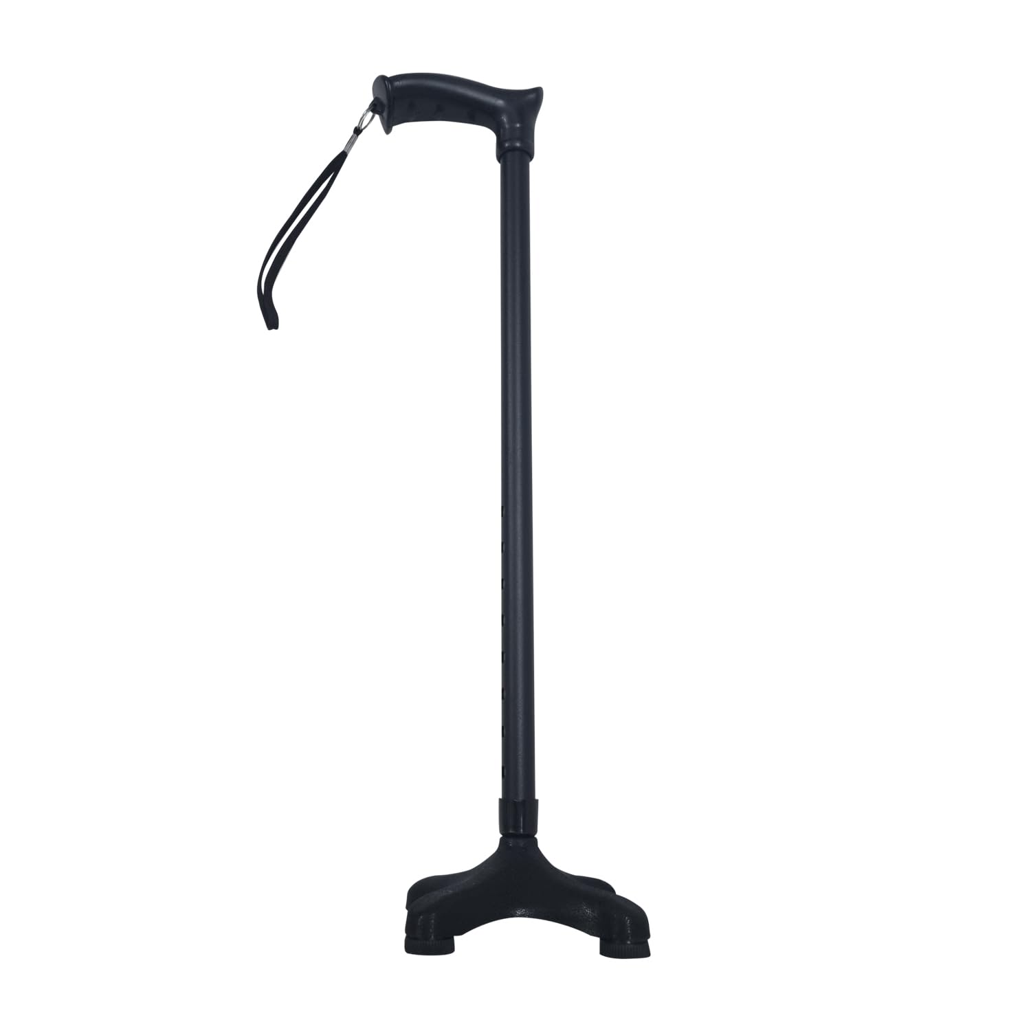 Sahyog Wellness Height Adjustable Walking Stick for Elderly & Physically Challenged with 4 Legs (Black) (B0CGTXF461) Amazon Price History, Amazon Price Tracker