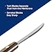 HIC Kitchen Squirt Free Serrated Twin-Blade Grapefruit Sectioning Knife, Stainless Steel Blades