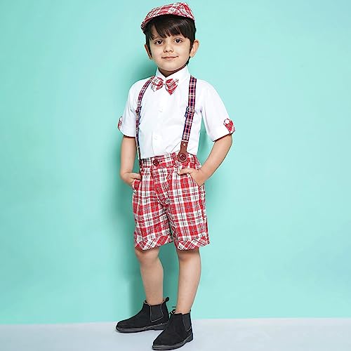 Image of AJ DEZINES Kids Clothing Shirt Short Set For Boys
