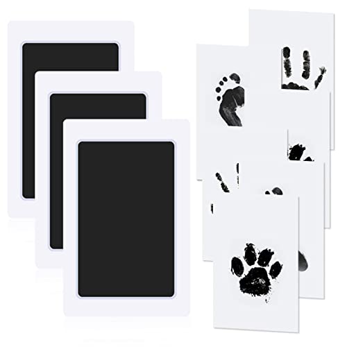 3 Pack Baby Handprint Ink Pads, Inkless Baby Handprint and Footprint