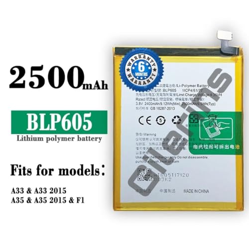 Image of Original BLP605 Battery for Oppo A33-2015 (F1, F1F, F1W, F1FW) Battery with 6 Month Warranty** (FF229)